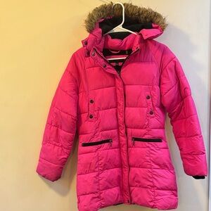 Steve Madden Hot Pink Quilted Puffer Jacket
